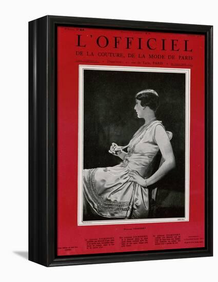 L'Officiel, September 1926 - Mlle Falconetti en Martial & Armand-G. L. Manuel Frères-Framed Stretched Canvas