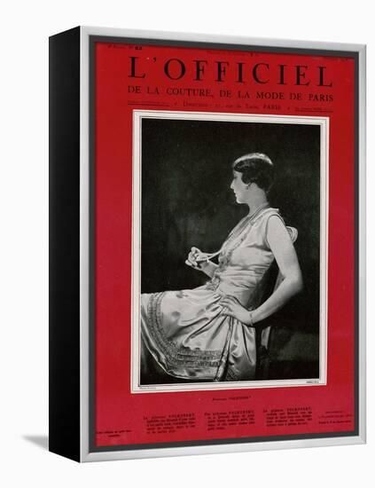 L'Officiel, September 1926 - Mlle Falconetti en Martial & Armand-G. L. Manuel Frères-Framed Stretched Canvas