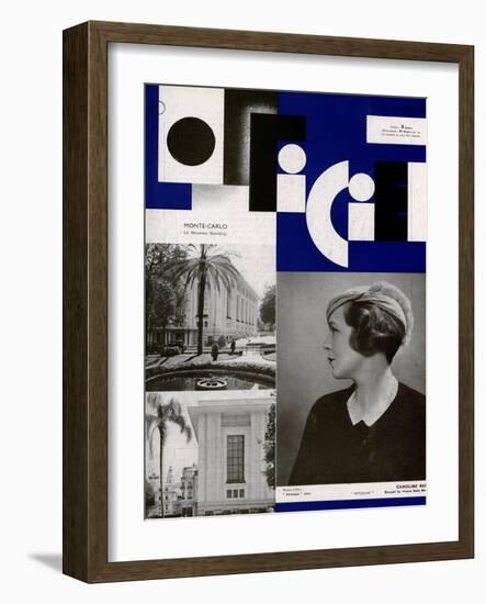 L'Officiel, September 1932 - Très Femme-Scaioni & A.P. Covillot-Framed Art Print