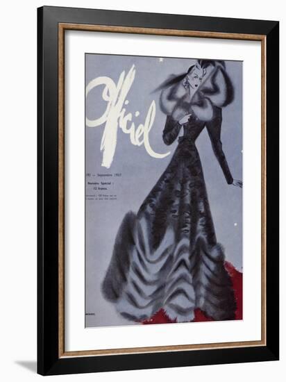 L'Officiel, September 1937 - L. Mendel-Lbenigni-Framed Art Print