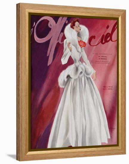 L'Officiel, September 1938 - L. Mendel-Lbenigni-Framed Stretched Canvas