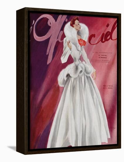 L'Officiel, September 1938 - L. Mendel-Lbenigni-Framed Stretched Canvas