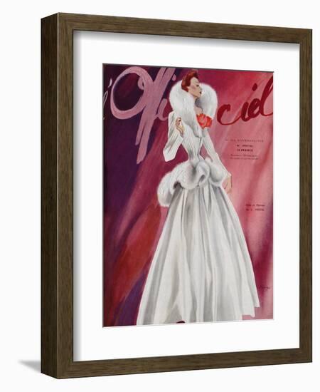 L'Officiel, September 1938 - L. Mendel-Lbenigni-Framed Premium Giclee Print