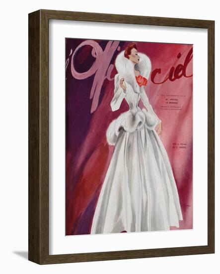 L'Officiel, September 1938 - L. Mendel-Lbenigni-Framed Art Print