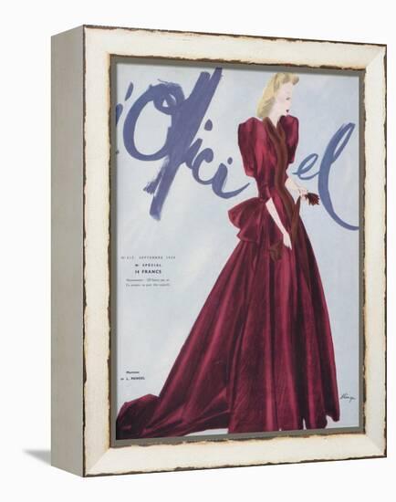 L'Officiel, September 1939 - L. Mendel-Lbenigni-Framed Stretched Canvas