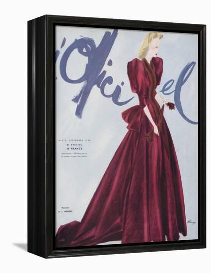 L'Officiel, September 1939 - L. Mendel-Lbenigni-Framed Stretched Canvas