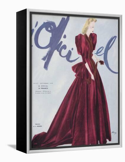 L'Officiel, September 1939 - L. Mendel-Lbenigni-Framed Stretched Canvas