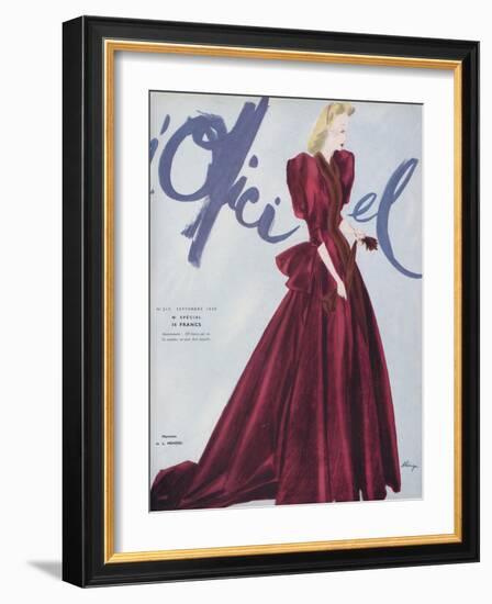 L'Officiel, September 1939 - L. Mendel-Lbenigni-Framed Art Print