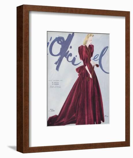 L'Officiel, September 1939 - L. Mendel-Lbenigni-Framed Art Print