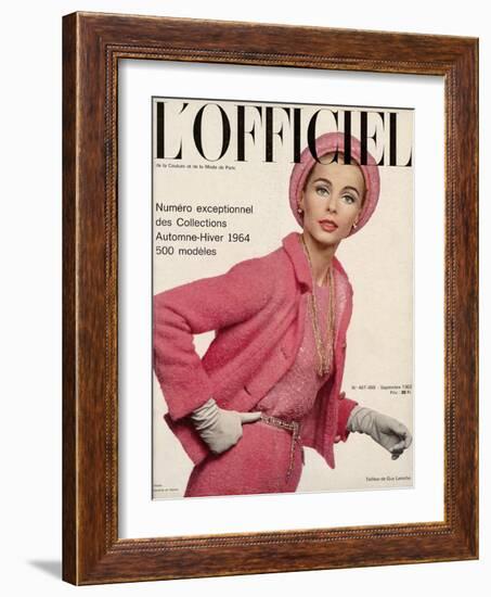 L'Officiel, September 1963 - Tailleur de Guy Laroche-Philippe Pottier-Framed Art Print