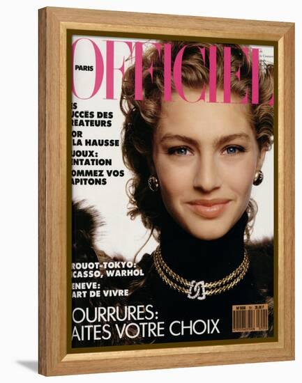 L'Officiel, September 1989 - Tanya-Serge Barbeau-Framed Stretched Canvas