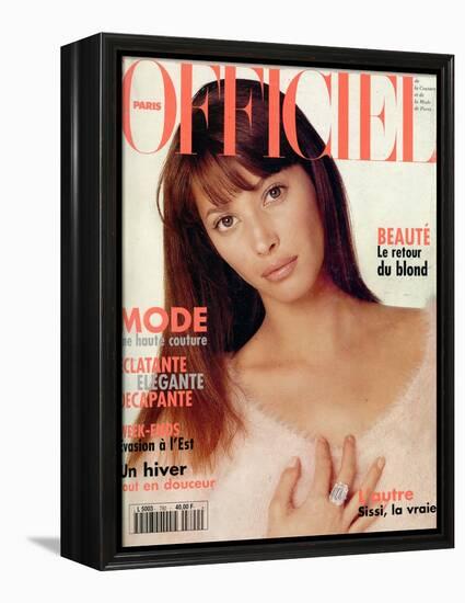 L'Officiel, September 1994 - Christy Turlington-Francesco Scavullo-Framed Stretched Canvas