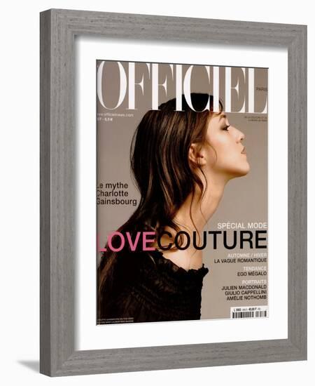 L'Officiel, September 2001 - Charlotte Gainsbourg-Christophe Kutner-Framed Art Print