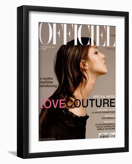 L'Officiel, September 2001 - Charlotte Gainsbourg-Christophe Kutner-Framed Art Print