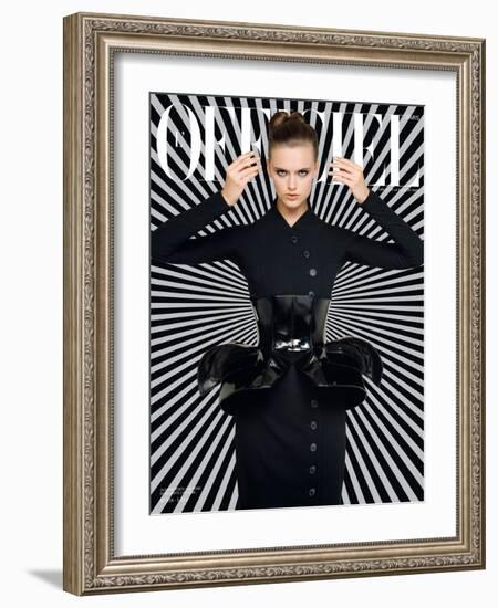 L'Officiel, September 2008 - Zuzana-Harri Peccinotti-Framed Art Print