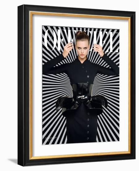 L'Officiel, September 2008 - Zuzana-Harri Peccinotti-Framed Art Print