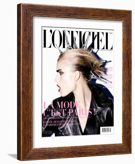 L'Officiel, September 2009 - Jana-Enrique Badulescu-Framed Art Print