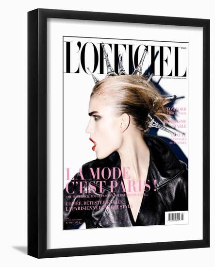 L'Officiel, September 2009 - Jana-Enrique Badulescu-Framed Art Print