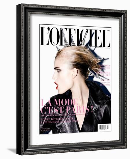 L'Officiel, September 2009 - Jana-Enrique Badulescu-Framed Art Print