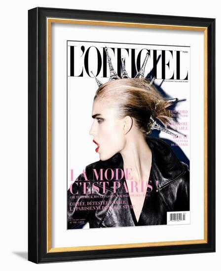 L'Officiel, September 2009 - Jana-Enrique Badulescu-Framed Art Print