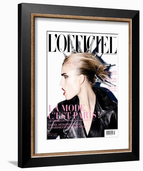 L'Officiel, September 2009 - Jana-Enrique Badulescu-Framed Premium Giclee Print