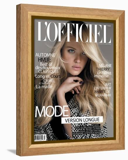 L'Officiel, September 2010 - Mélanie Thierry-Philippe Cometti-Framed Stretched Canvas