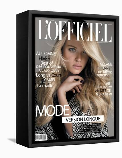 L'Officiel, September 2010 - Mélanie Thierry-Philippe Cometti-Framed Stretched Canvas