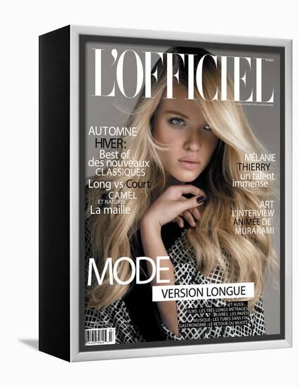 L'Officiel, September 2010 - Mélanie Thierry-Philippe Cometti-Framed Stretched Canvas