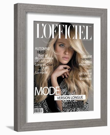 L'Officiel, September 2010 - Mélanie Thierry-Philippe Cometti-Framed Art Print