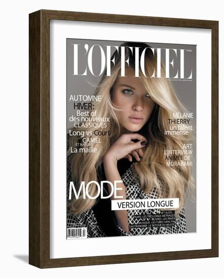 L'Officiel, September 2010 - Mélanie Thierry-Philippe Cometti-Framed Art Print