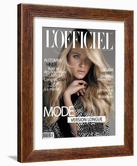 L'Officiel, September 2010 - Mélanie Thierry-Philippe Cometti-Framed Art Print