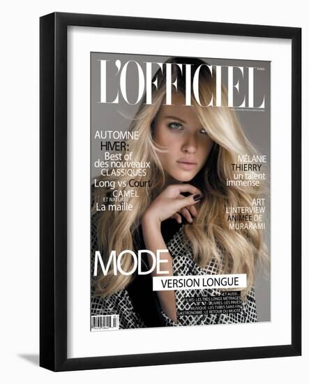 L'Officiel, September 2010 - Mélanie Thierry-Philippe Cometti-Framed Art Print