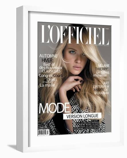 L'Officiel, September 2010 - Mélanie Thierry-Philippe Cometti-Framed Art Print