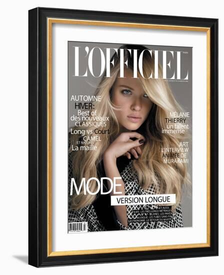 L'Officiel, September 2010 - Mélanie Thierry-Philippe Cometti-Framed Art Print