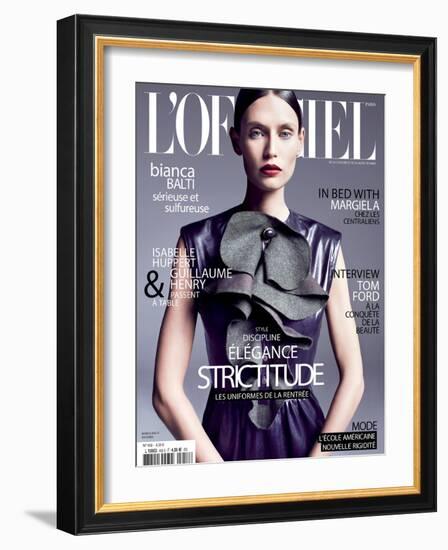 L'Officiel, September 2011 - Bianca Balti-Marcin Tyszka-Framed Art Print