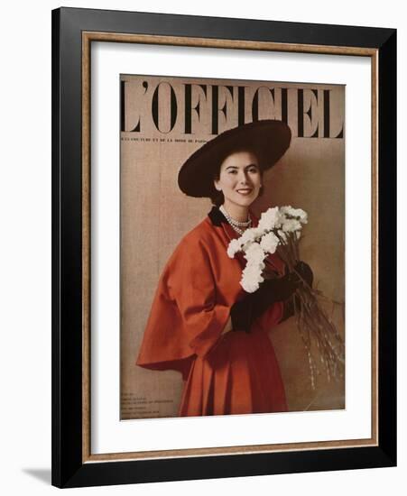 L'Officiel, Special Issue - Ensemble de Christian Dior-Philippe Pottier-Framed Art Print