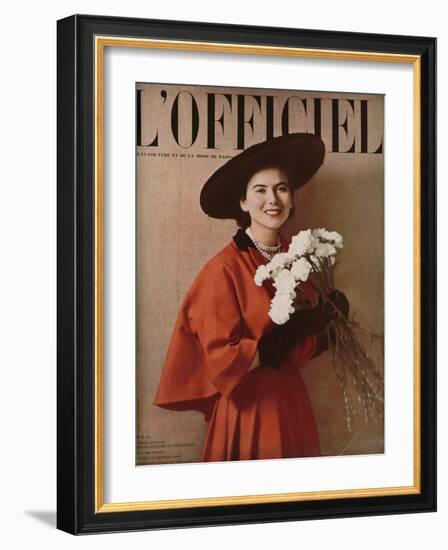 L'Officiel, Special Issue - Ensemble de Christian Dior-Philippe Pottier-Framed Art Print