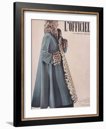 L'Officiel, Special Issue - Ensemble de Jacques Fai Lainage de Lajoin-Philippe Pottier-Framed Art Print