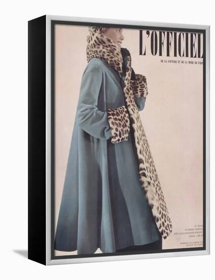 L'Officiel, Special Issue - Ensemble de Jacques Fai Lainage de Lajoin-Philippe Pottier-Framed Stretched Canvas