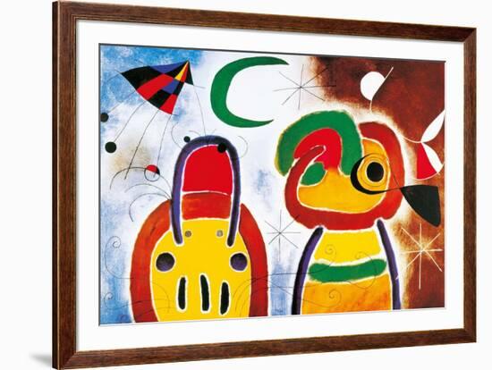 L'Oisauau Plumage Deploye-Joan Miro-Framed Art Print