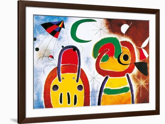 L'Oisauau Plumage Deploye-Joan Miro-Framed Art Print