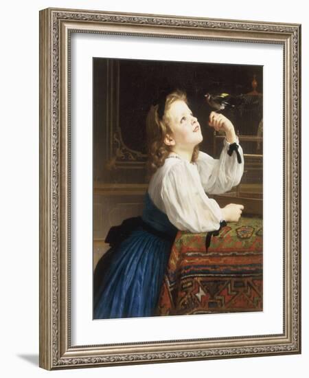 L'Oiseau Cheri, 1867-William Adolphe Bouguereau-Framed Giclee Print