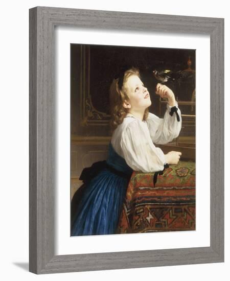 L'Oiseau Cheri, 1867-William Adolphe Bouguereau-Framed Giclee Print