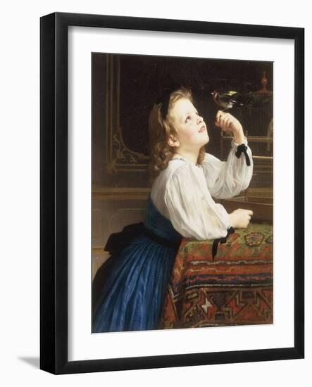 L'Oiseau Cheri, 1867-William Adolphe Bouguereau-Framed Giclee Print