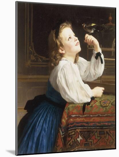 L'Oiseau Cheri, 1867-William Adolphe Bouguereau-Mounted Giclee Print
