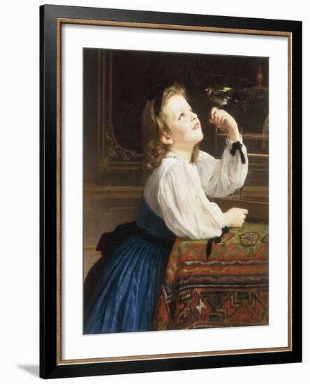 L'Oiseau Cheri, 1867-William Adolphe Bouguereau-Framed Giclee Print