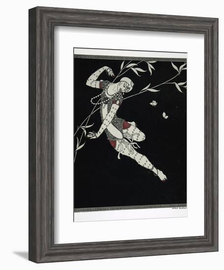 L'Oiseau de Feu, from the Series Designs on the Dances of Vaslav Nijinsky-Georges Barbier-Framed Giclee Print