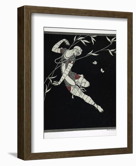 L'Oiseau de Feu, from the Series Designs on the Dances of Vaslav Nijinsky-Georges Barbier-Framed Giclee Print