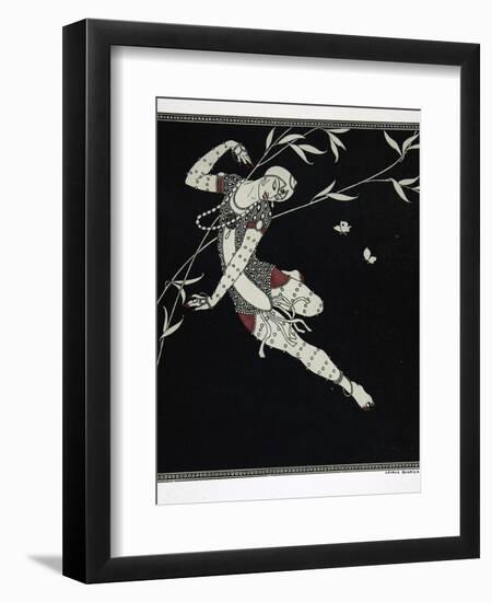 L'Oiseau de Feu, from the Series Designs on the Dances of Vaslav Nijinsky-Georges Barbier-Framed Giclee Print