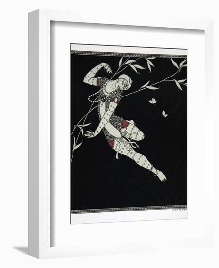 L'Oiseau de Feu, from the Series Designs on the Dances of Vaslav Nijinsky-Georges Barbier-Framed Giclee Print